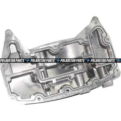 209-7291 C9 Oil Cooler ครอบคลุมฐานกรองน้ำมันของ Excavator Engine Cooling Parts